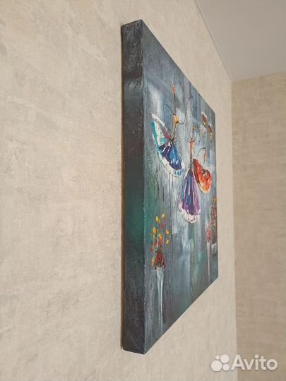 Картина маслом на холсте балерины танец