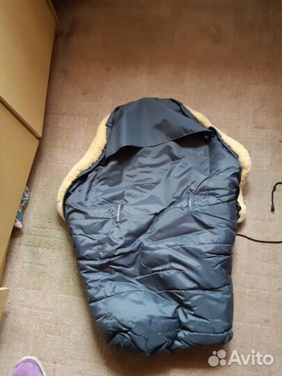 Зимний конверт из шкурки ягненка