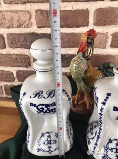 Графин - штоф синий лук, луковый узор