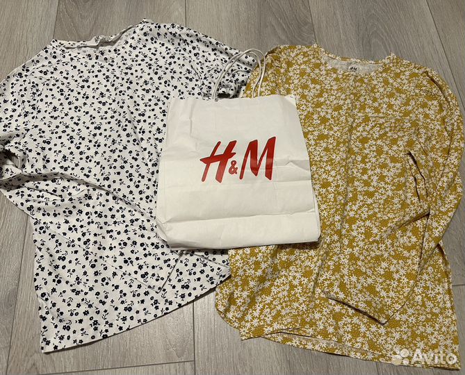 Лонгсливы для девочки 10-12 лет H&M