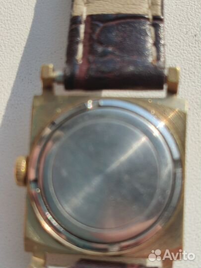 Часы -кольцо Чайка скань рубин позолота AU 17,5 ра