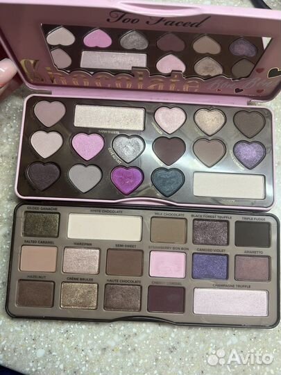 Палетки теней too faced chocolate bon bons