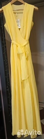 Платье с запахом в пол