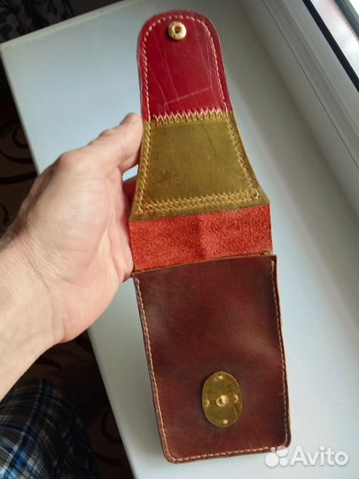 Сумочка поясная для телефона редми А3 кожаная