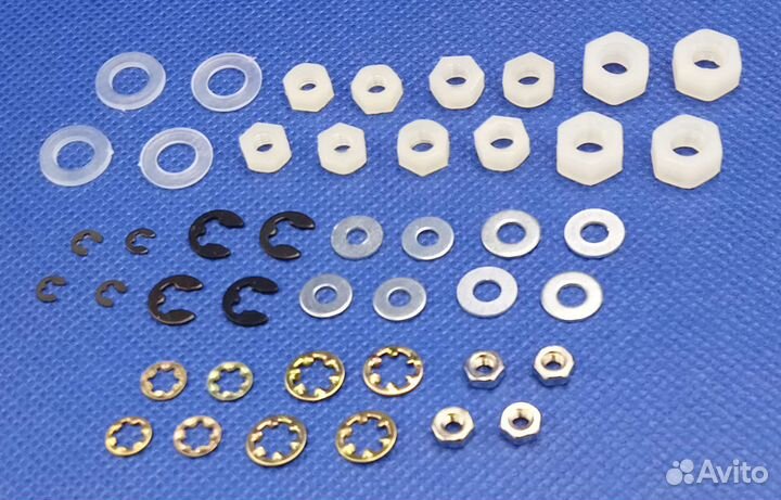 Гайки, шайбы, С-клипсы для RC-моделей