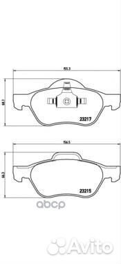 Колодки тормозные дисковые перед P 68 048 P