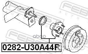 Ступица задняя 0282-U30A44R Febest