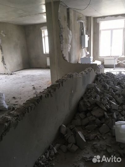 Снос демонтаж стен и перегородок