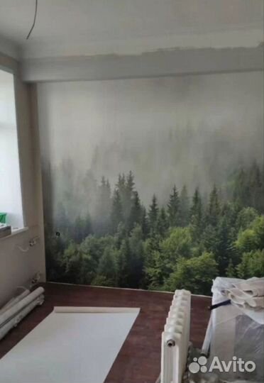 Поклейка обоев и малярные работы