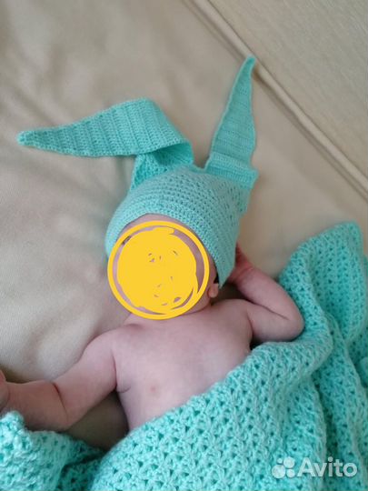 Детский пледик+ шапочка