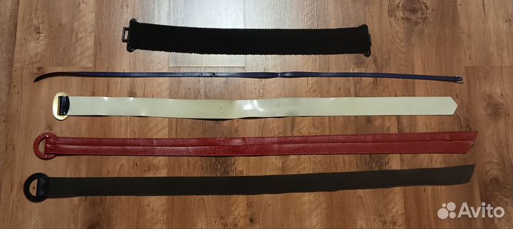 Ремень, пояс СССР черный красный синий