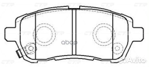 CKD-22 GK0145 Колодки тормозные дисковые пе