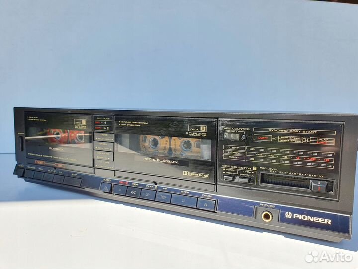 Pioneer CT-1180W Double Cassete Deck,1986год,Japan