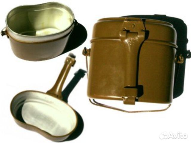 Котелок алюминиев. Солдатский