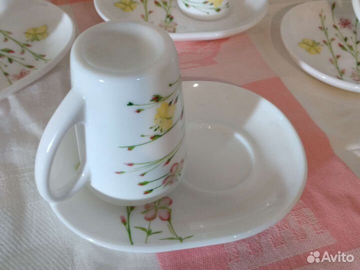 Чайный сервиз luminarc на 4е персоны