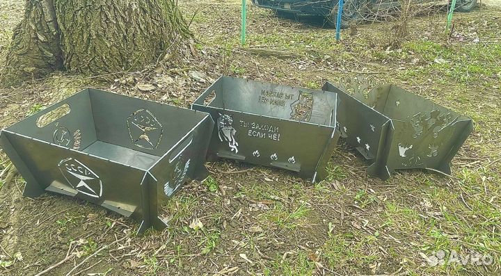 Мангал разборный, мангал вертикальный 3в1