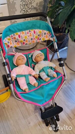 Коляска для двойни, игрушечная