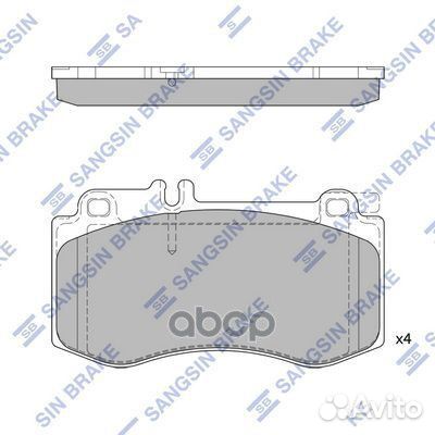 Колодки тормозные mercedes W212/218 09- передние