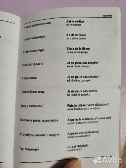 Французский разговорник, словарик