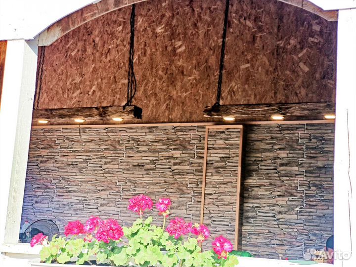 Люстра-светильник ручной работы состаренное дерево