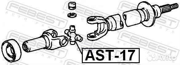 Крестовина карданной передачи toyota cresta