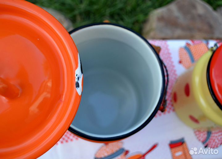 Бидончик в горох эмаль СССР