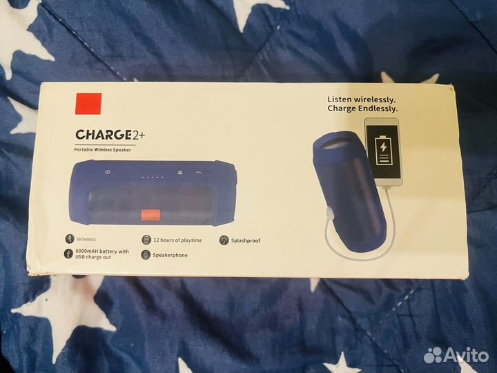Колонка JBL charge 2+ красная оригинал