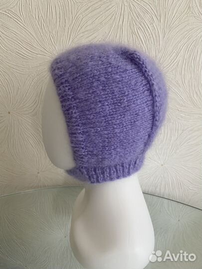 Чепчик вязаный женский