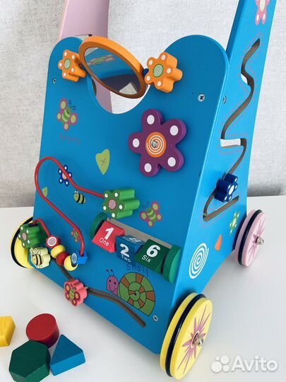 Каталка ходунки из дерева новая