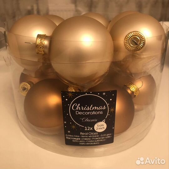 Стеклянные новогодние шары