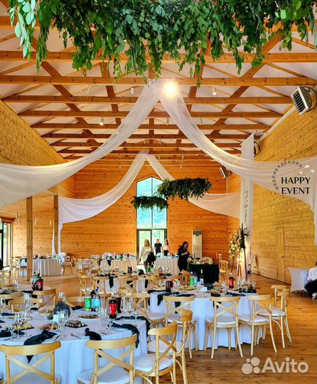 Свадебное оформление зала, президиума, фотозоны