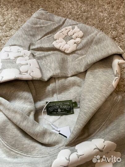 Худи denim tears серое