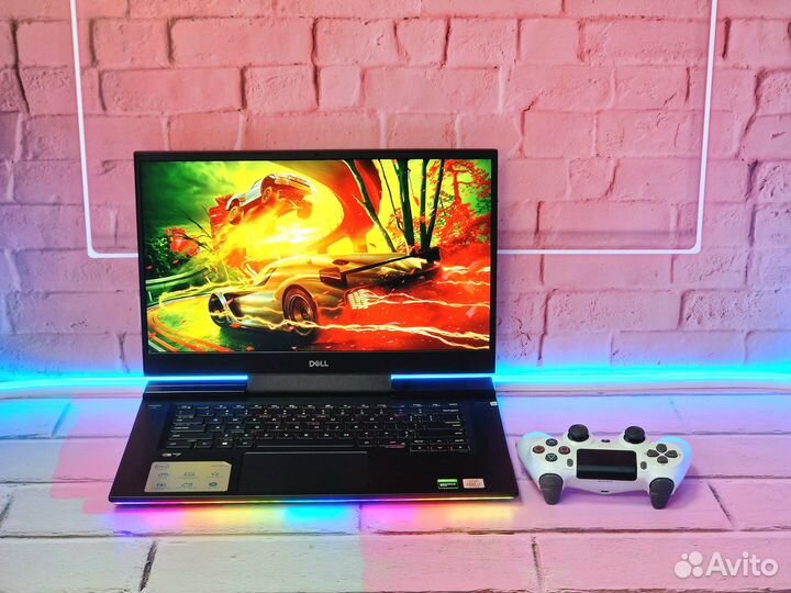 Ноутбук Dell Core i7 10750H SSD GTX1660Ti 144Hz