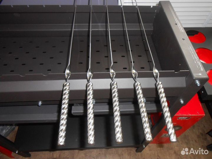 Шампур стальной полированный - Chromium Steel 45 с