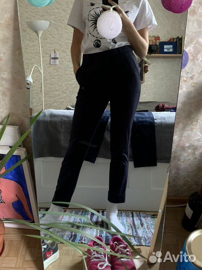 Брюки темно-синие