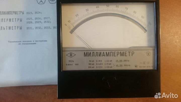 Миллиамперметр Э524