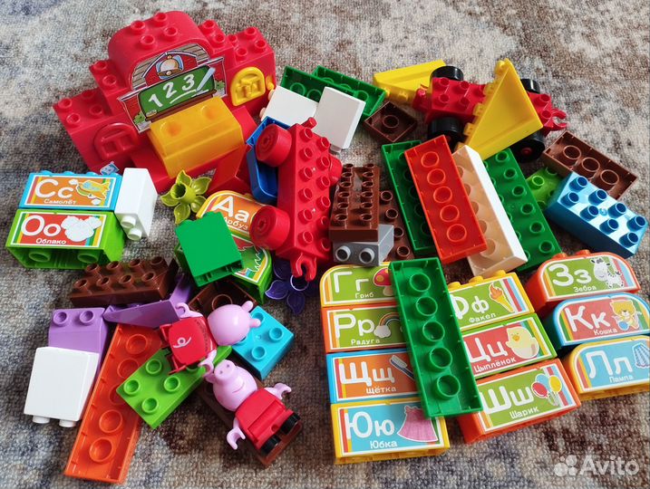 Аналог Lego duplo с музыкальным обучающим модулем