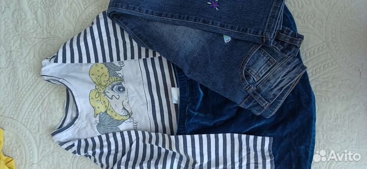 Вещи пакетом на девочку 122 128