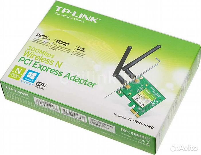 Адаптер WiFi TP-link TL-wn881nd PCI Express