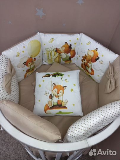 Комплект в кроватку 6 предметов