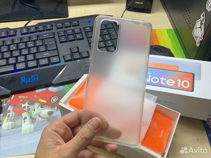 Чехол и коробка redmi note 10 pro