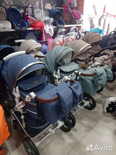 Коляска 2 в 1 новая для новорождённых