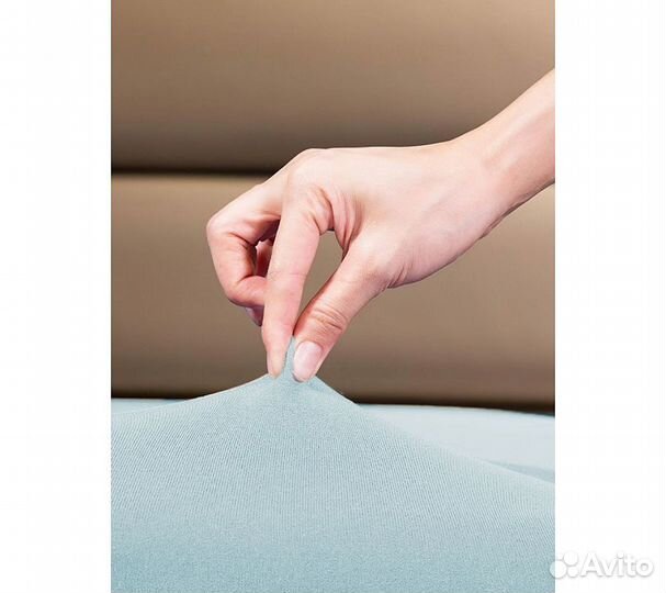 Простынь GoodNight Трикотаж 180х200х20 Голубой на