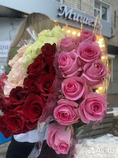 Цветы розы и букеты с доставкой 24