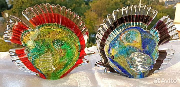 Рыбки Муранское стекло