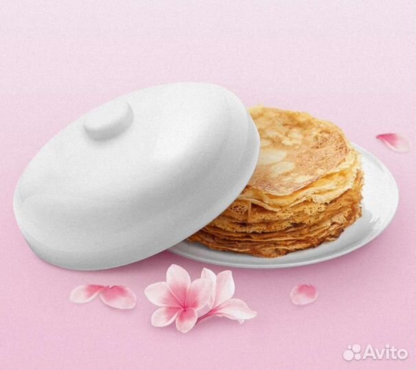 Блюдо для блинов. С крышкой. Под икея