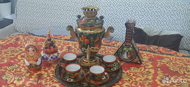 Хохлома, русская народная посуда, фотосессия