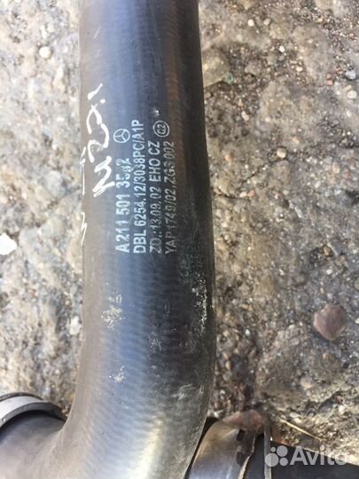 Шланги охлаждения на мерседес W211 271 мотор