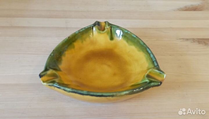 Пепельница Конаково обливная керамика СССР