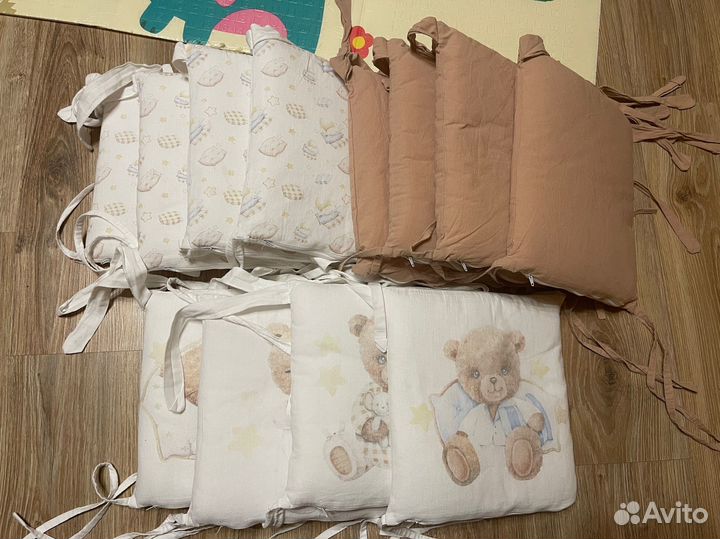 Подушка, бортики в кроватку